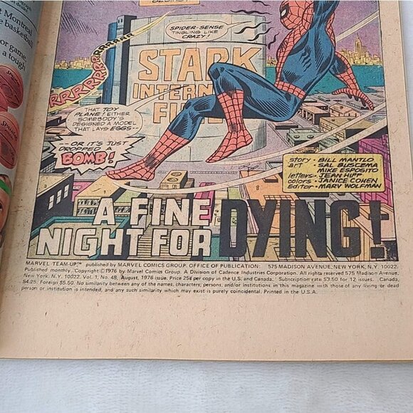 Marvel Team-Up 48 25 Cent Variant Marvel Comics 1976 VG- 3.5 Spider-Man Iron Man - Picture 4 of 12